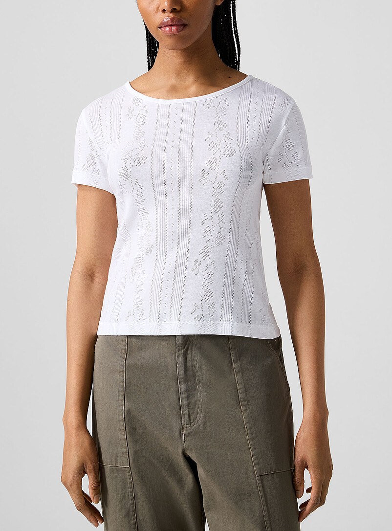 Anna floral pointelle T-shirt product image 2