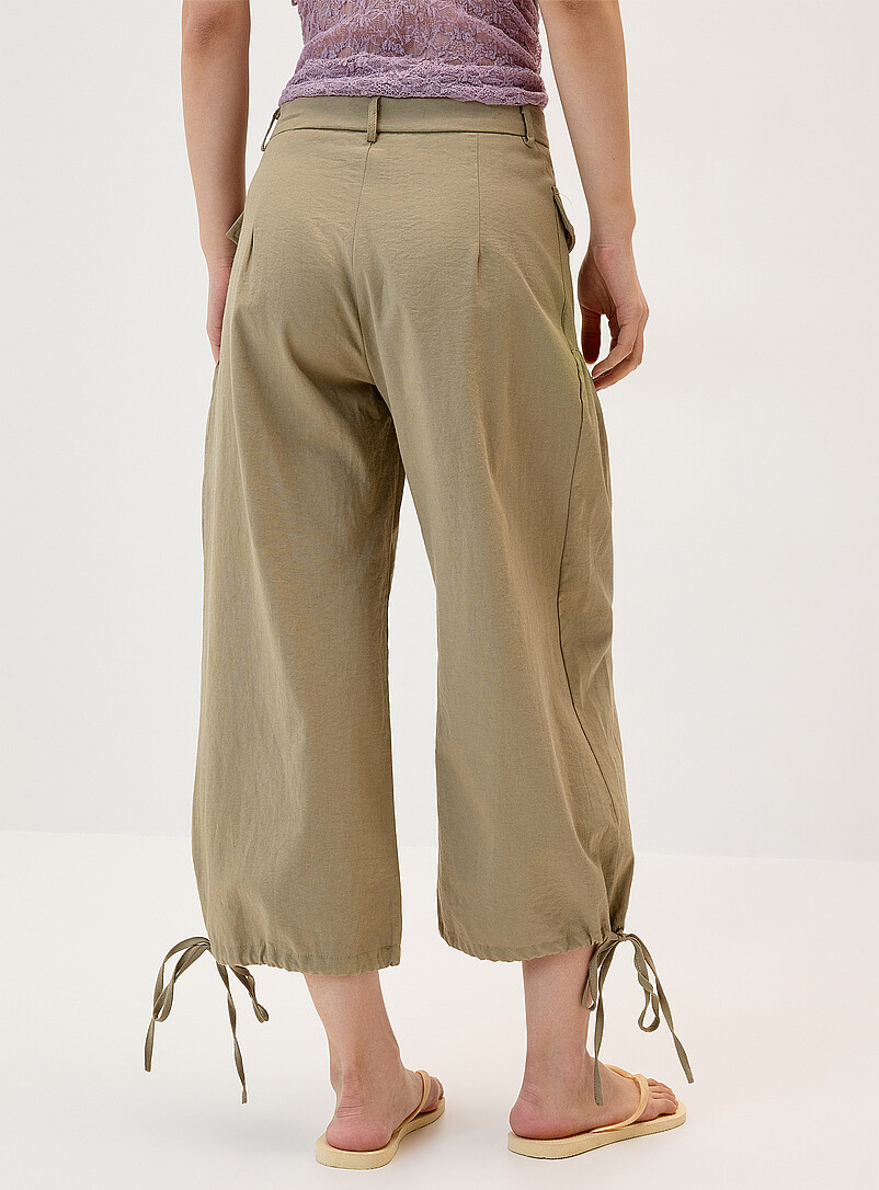 Twill wide-leg cropped pant | Twik | Shop Women%u2019s Wide-Leg