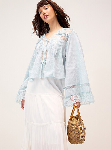 La blouse dentelle boh&egrave;me
