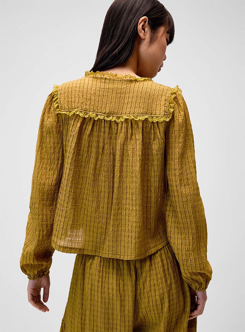 Checkered babydoll shirt product image 3