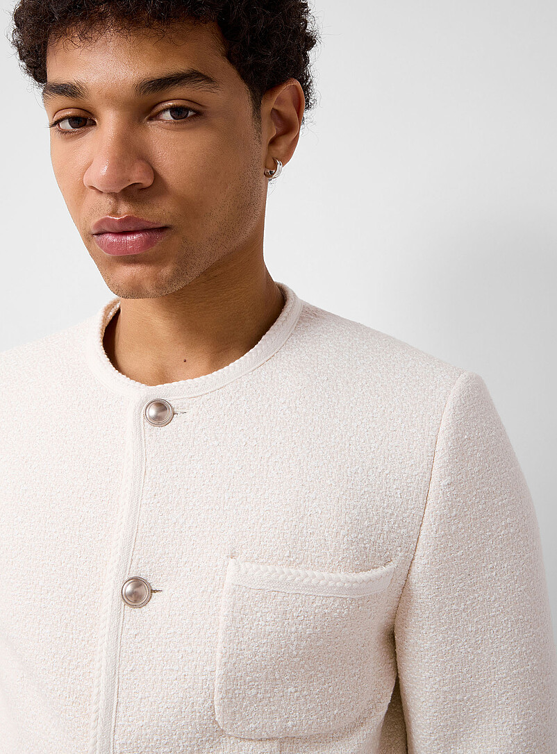 Pearl bouclé tweed jacket | DUNST | Shop Men's Regular Fit Jackets