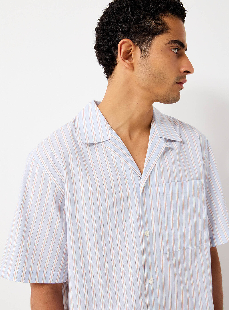 Mixed-stripe camp shirt Boxy fit product image 2