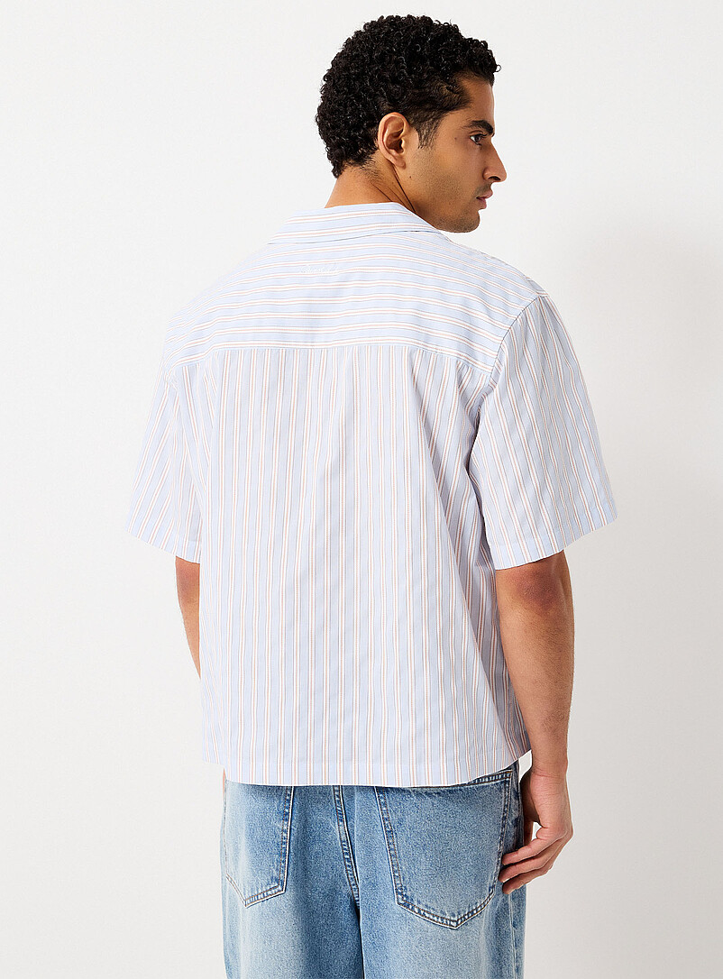 Mixed-stripe camp shirt Boxy fit product image 3