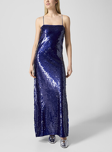 Rotate: La robe bleue &agrave; paillettes Bleu royal - Saphir pour femme