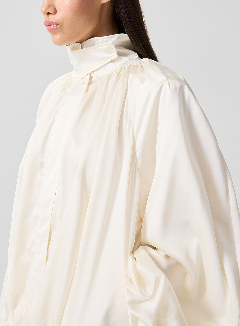Satin draped bomber product image 2