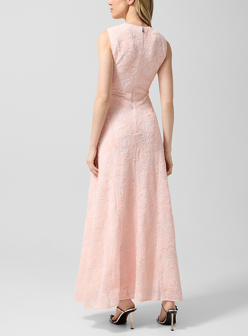 Floral micromesh maxi dress product image 3