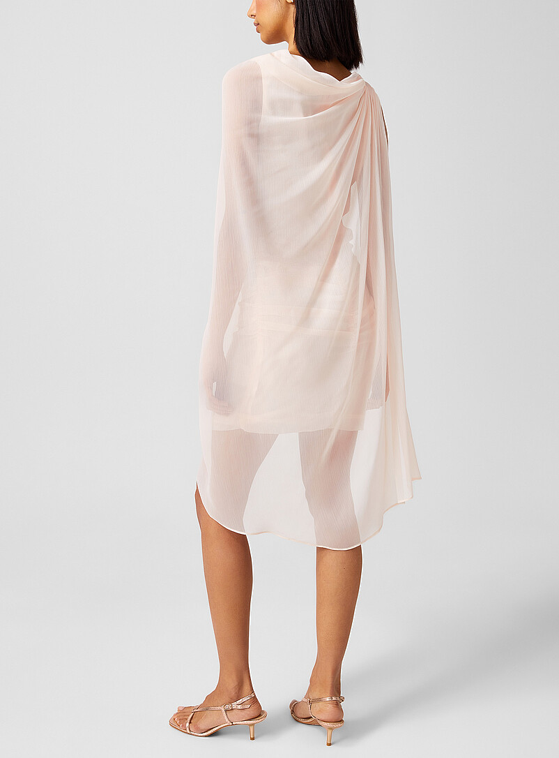 Diagonally draped fitted dress product image 3