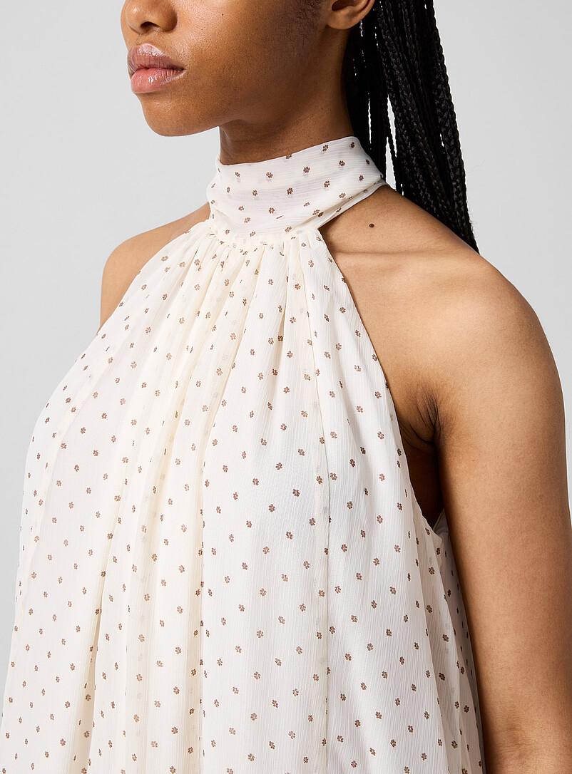 Flowery chiffon balloon hem jumpsuit product image 2