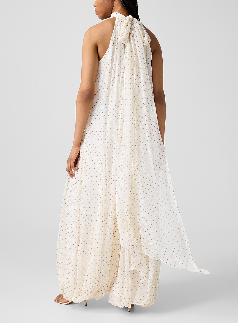 Flowery chiffon balloon hem jumpsuit product image 3