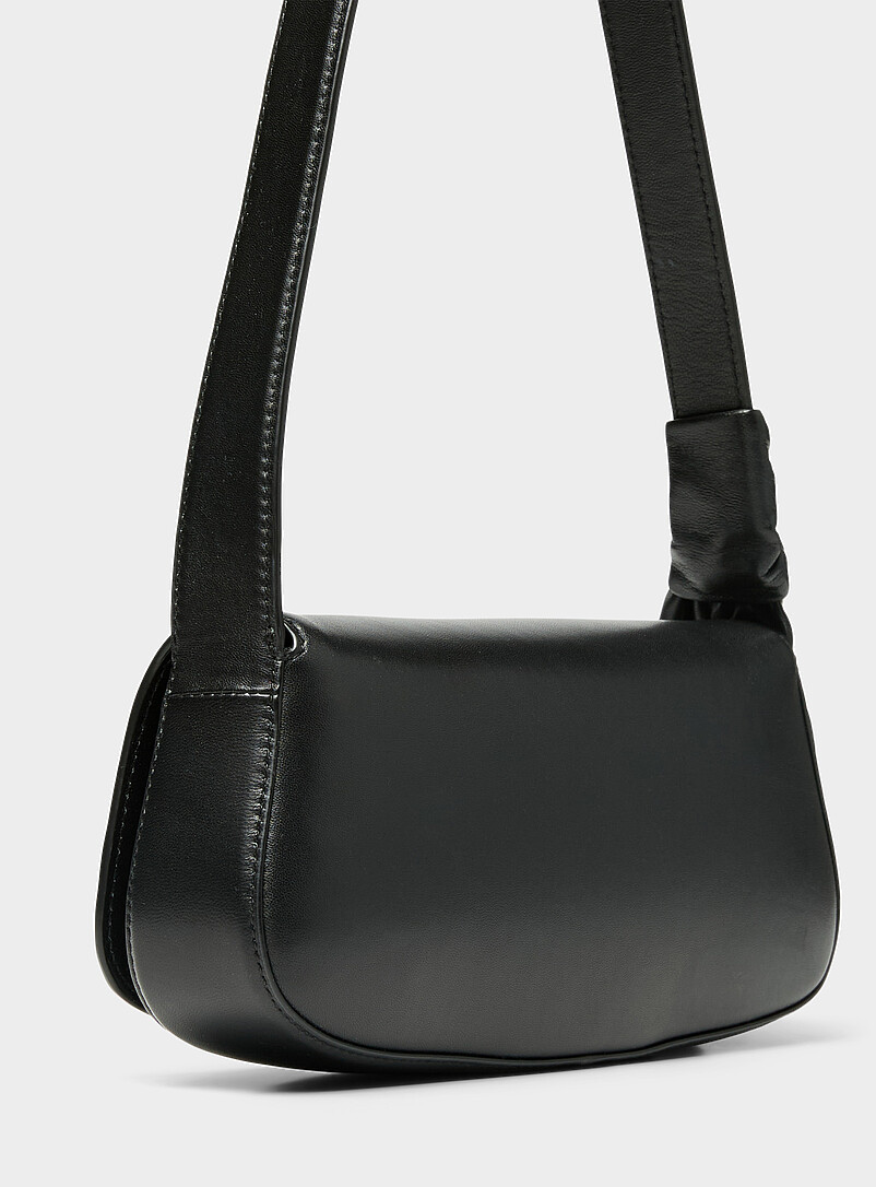 Buckled leather baguette bag product image 2