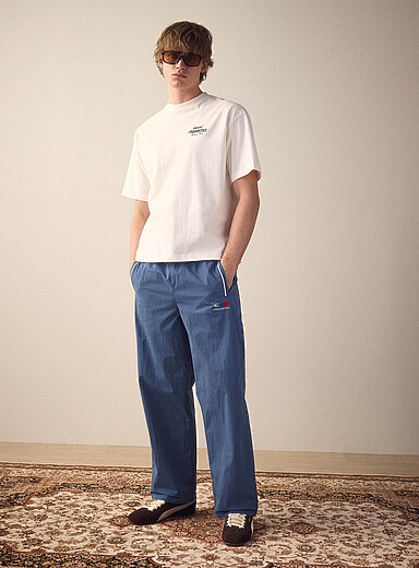 Retro woven track pant <b>Straight fit</b>