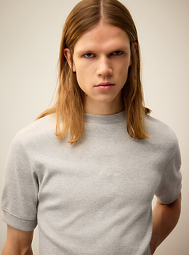 Ribbed fitted T-shirt