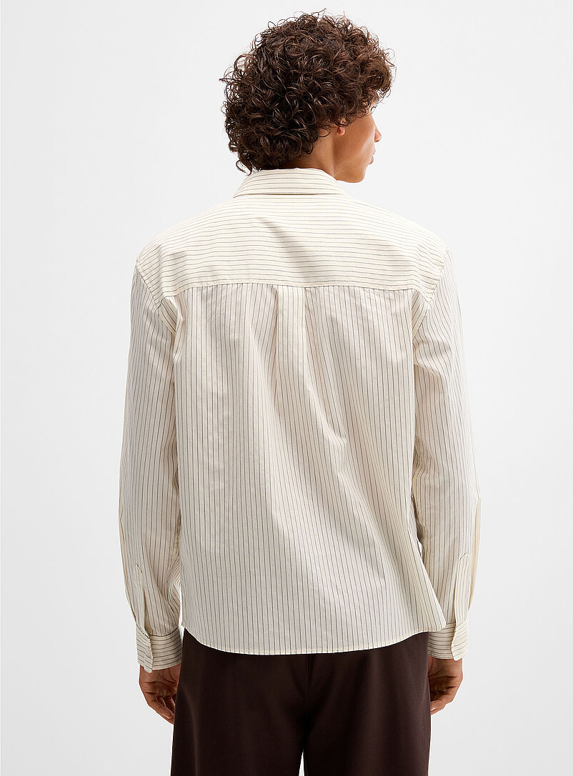 Vertical-stripe boxy shirt product image 2