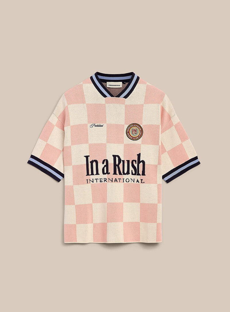 In a Rush checkerboard sweater product image 3