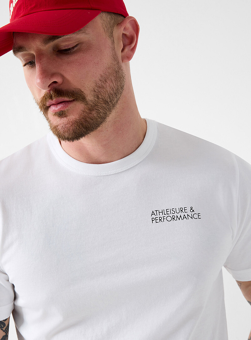 Balmoral: Le t-shirt imprim&eacute; nautique Athleisure Blanc pour homme
