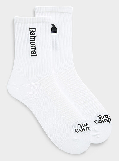 La chaussette cheville c&ocirc;tel&eacute;e logo