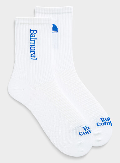 La chaussette cheville c&ocirc;tel&eacute;e logo