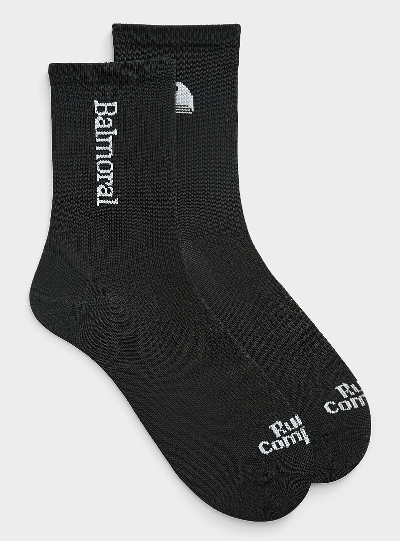 Logo Ribbed Ankle Socks