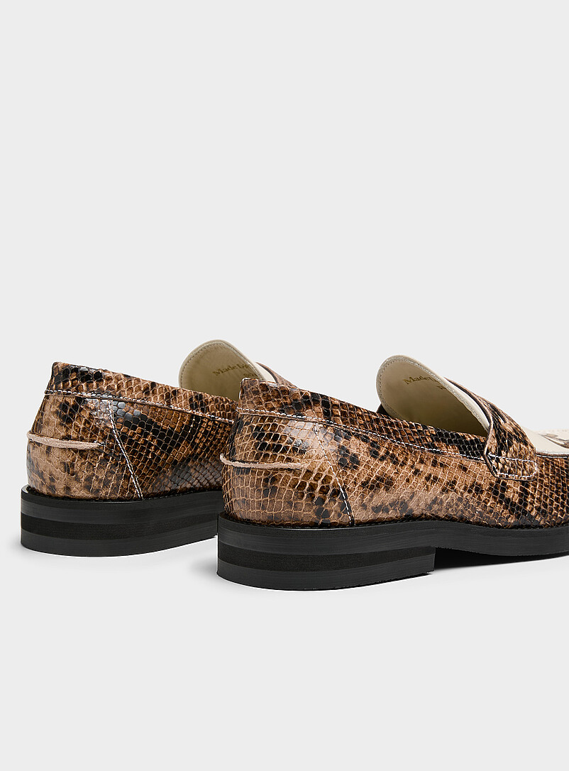 Duke + Dexter: Le fl&acirc;neur penny Wilde serpent Homme Brun pour homme