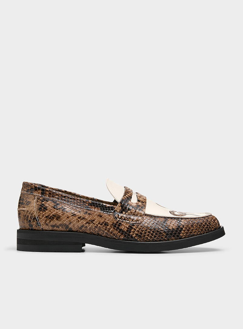 Duke + Dexter: Le fl&acirc;neur penny Wilde serpent Homme Brun pour homme