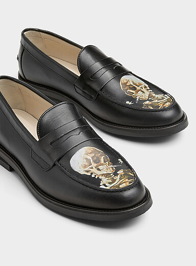Van Gogh skeleton Wilde penny loafers Men