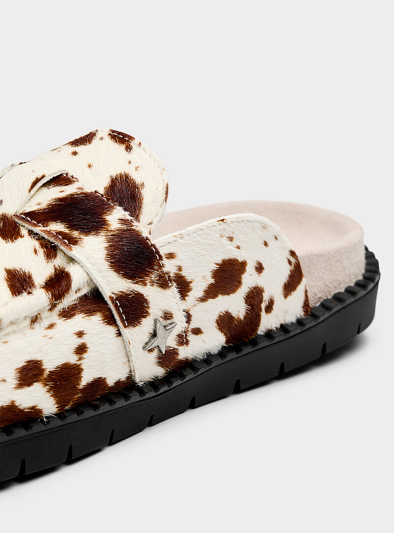 Duke + Dexter: La mule Winston cuir de vache poilu Homme Assorti pour homme