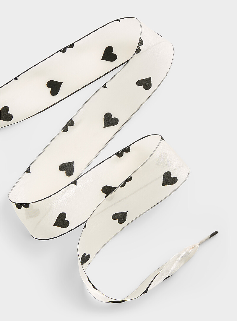 Wide polka dot laces with contrast edging product image 2