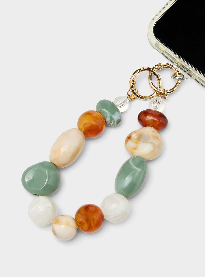 Neutral stone phone wristlet product image (primary)