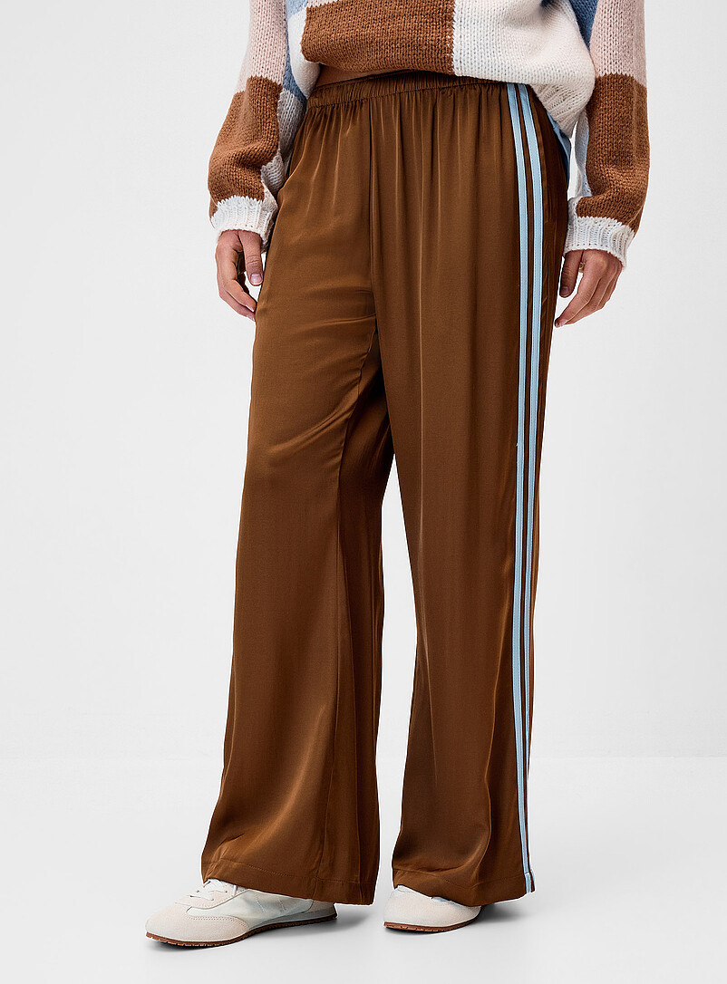 Satin track pant | Twik | Shop Women%u2019s Wide-Leg Pants Online