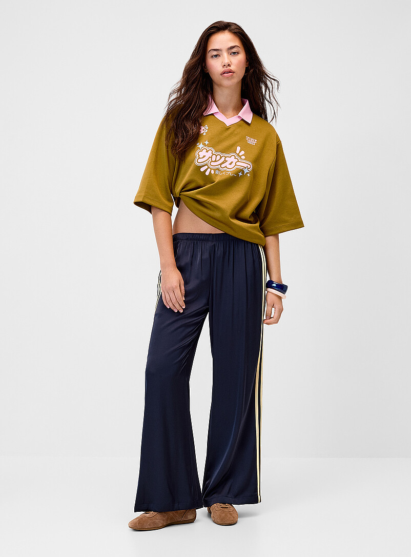 Satin track pant product image (primary)