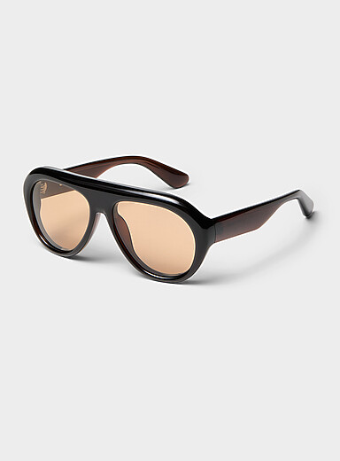 Les lunettes de soleil aviateur gonfl&eacute;e Tony