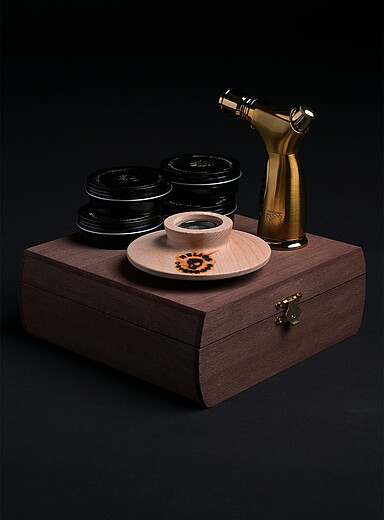 Luxefume cocktail and food smoking set