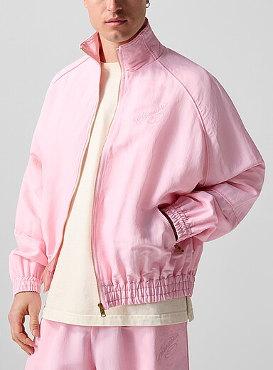 Willy Chavarria: La veste <i>track</i> rose Ruff Rider Rose pour homme