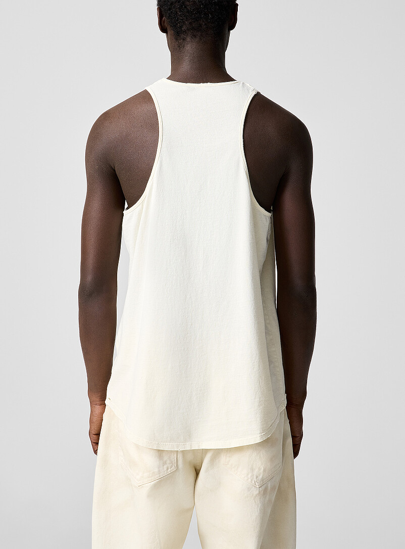Hardcore racerback distressed tank top | Willy Chavarria | Shop