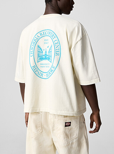 Willy Chavarria White Recovery print boxy T-shirt for men