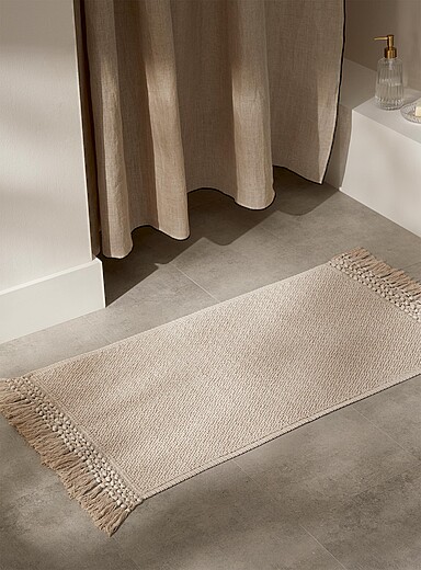 Le tapis de bain boucl&eacute; 50 x 80 cm