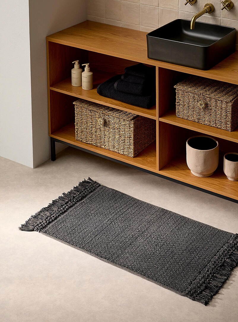 Bouclé Knit Bath Mat 50 X 80 Cm
