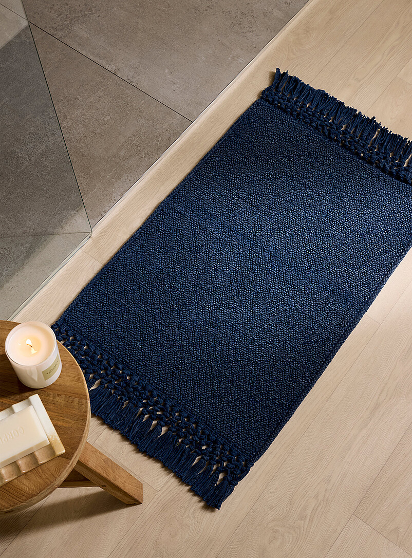 Bouclé Knit Bath Mat 50 X 80 Cm