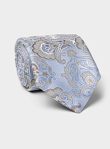 Pure silk paisley tie