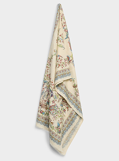 Floral ornament large scarf
