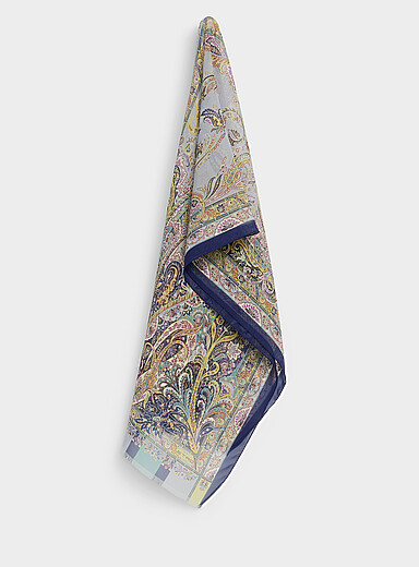 Sheer pure silk scarf