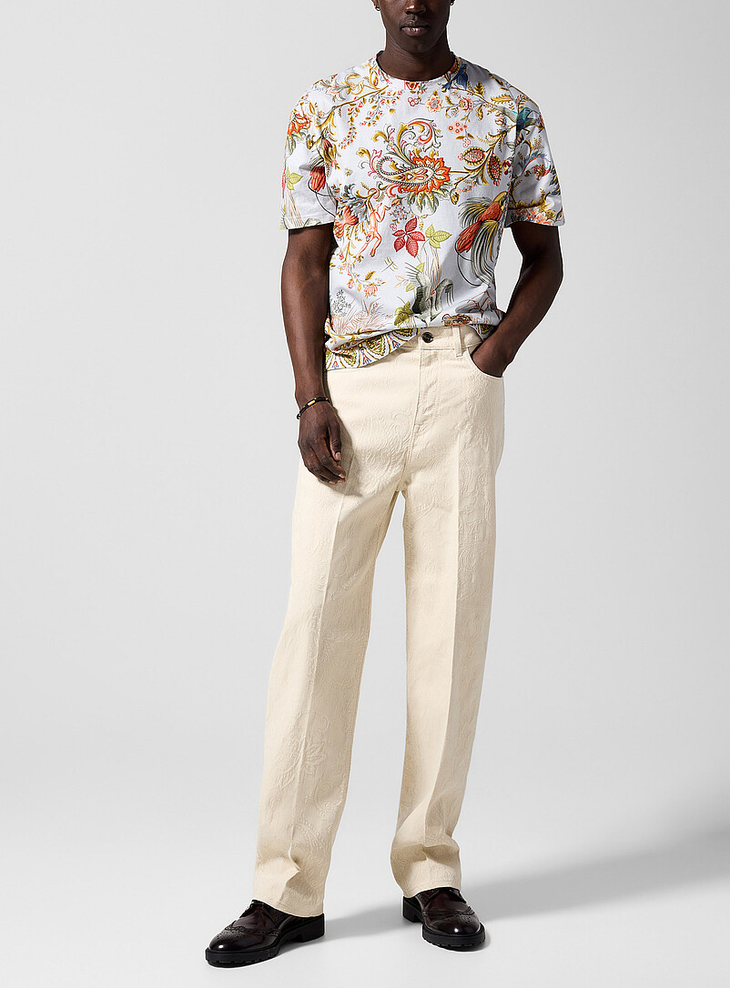 Paisley Jacquard Ecru Jean