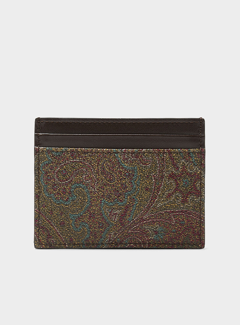 Paisley jacquard card holder product image 2