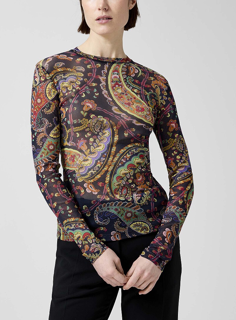 Paisley Second-Skin Top