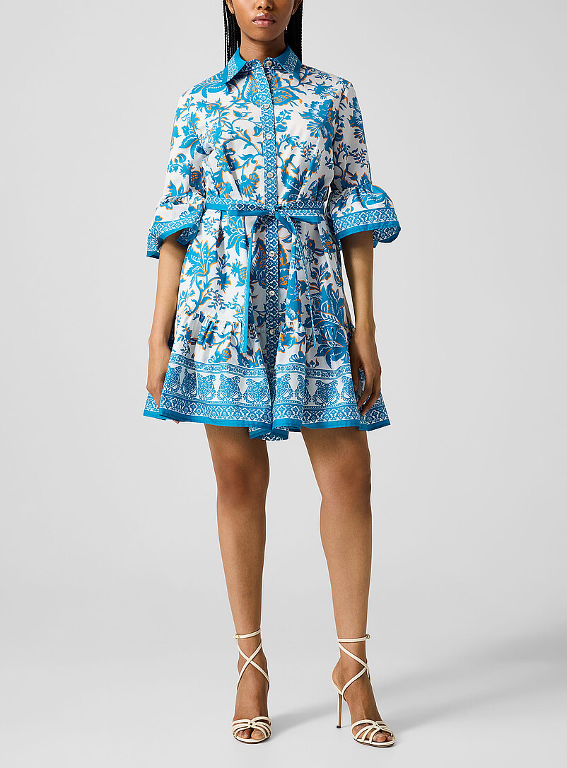 Ornamental Flowers Shirtdress