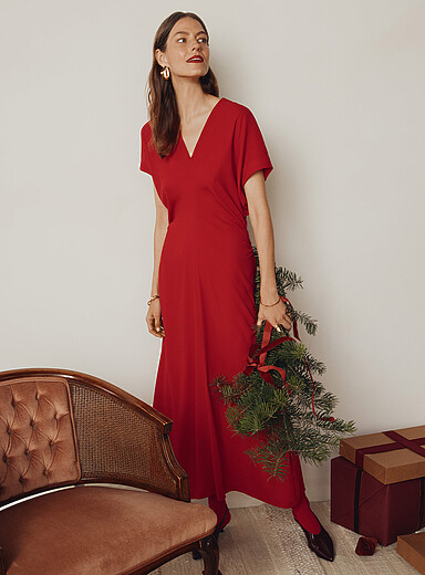 robe rouge simons