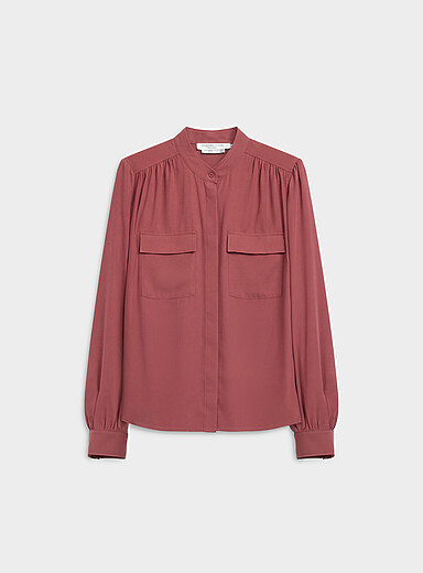 La blouse officier cr&ecirc;pe fluide