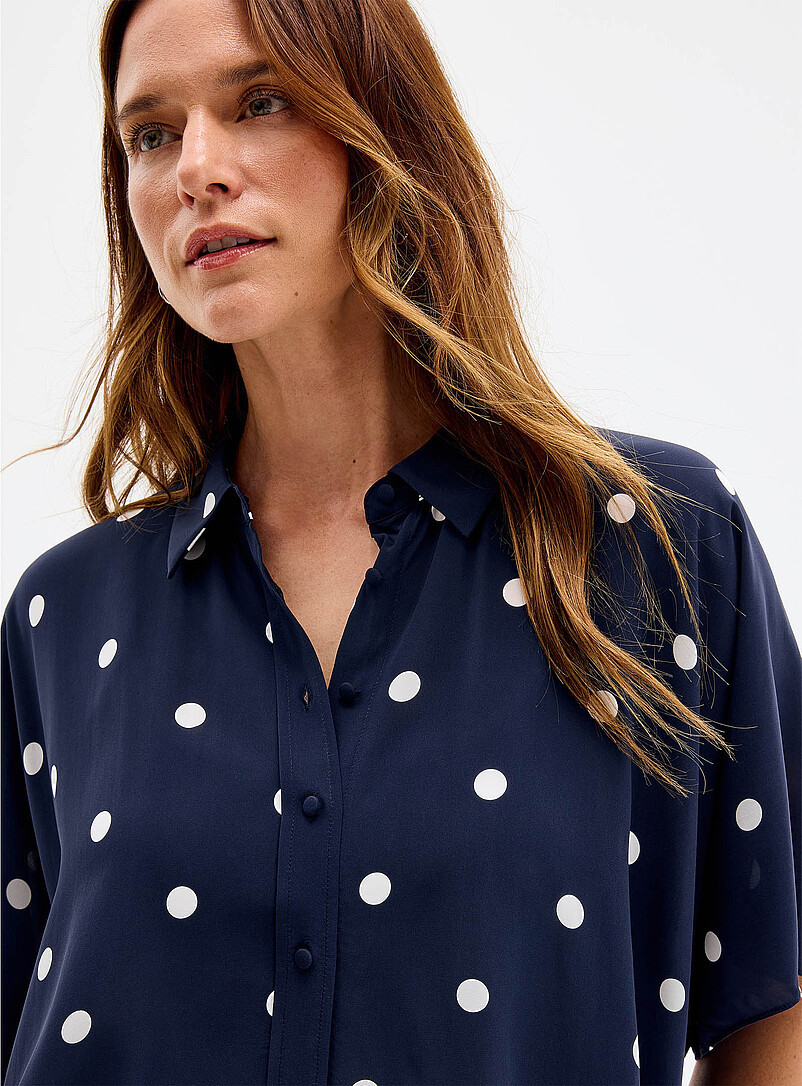 Silky polka dot blouse product image 2
