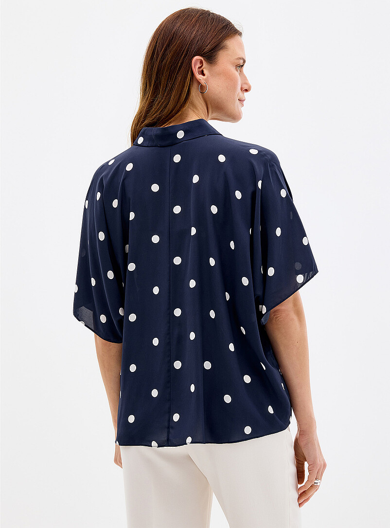 Silky polka dot blouse product image 3