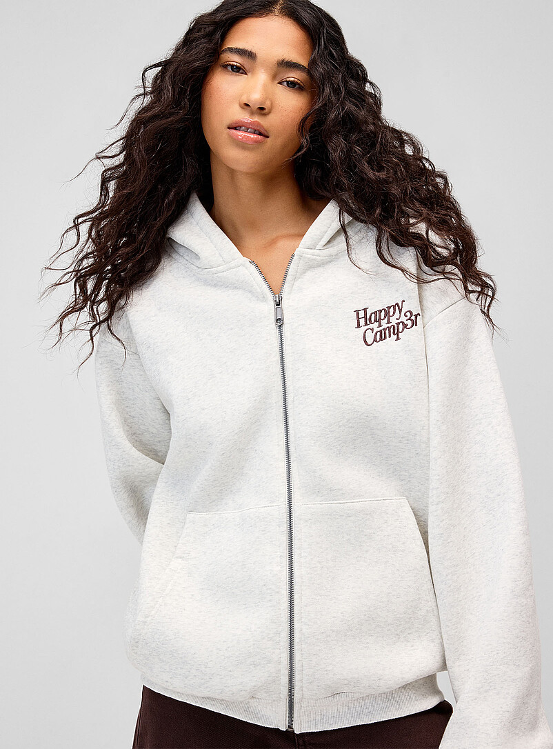 Chocolate cookie zipped hoodie | Happy Camp3r | Women's